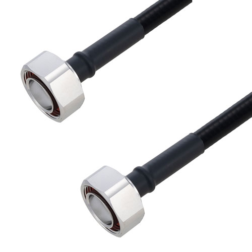 Picture of Fire Rated 7/16 DIN Male to 7/16 DIN Male Low PIM Cable Using SPF-375 Coax Using Times Microwave Parts 3 Meters