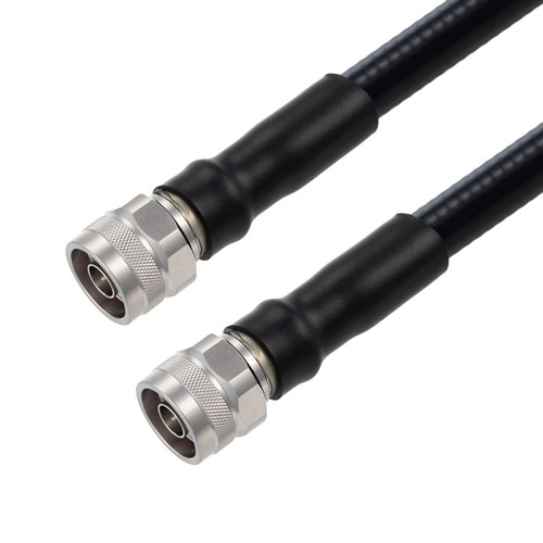 Picture of Fire Rated N Male to N Male Low PIM Cable Using SPF-500 Coax Using Times Microwave Parts 3 Feet
