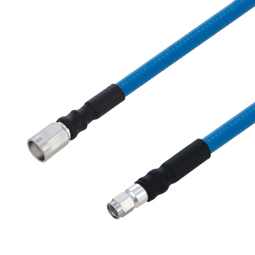 Picture of Plenum SMA Male to NEX10 Male Low PIM Cable Using SPP-250-LLPL Coax Using Times Microwave Parts 3 Foot