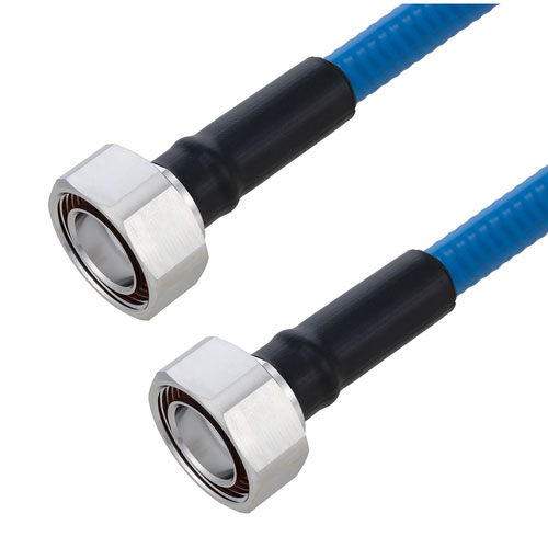 Picture of Plenum 7/16 DIN Male to 7/16 DIN Male Low PIM Cable Using SPP-500-LLPL Coax Using Times Microwave Parts 1 Meter