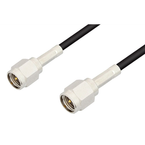 Picture of SMA Male to SMA Male Cable Assembly using RG174 Coax, 2 FT