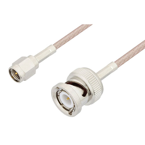 Picture of SMA Male to BNC Male Cable Assembly using RG-316 Coax, 6 FT , LF Solder