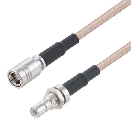 Picture of SMB Plug to SMB Jack Bulkhead Mount using RG316 Coax Cable 48 Inches