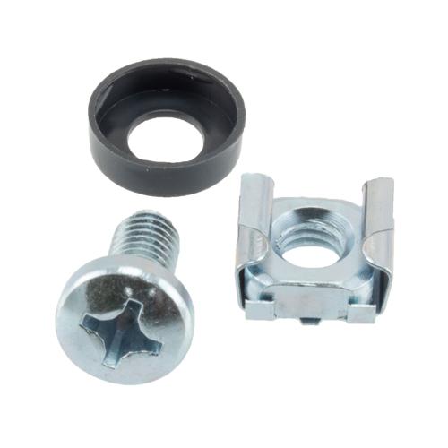 50 pack M6 cage nut set(50ea, M6 screws,M6 cage nuts, M6 washers). Zinc