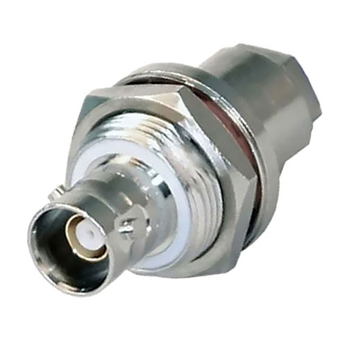 Picture of 78 Ohm TRB 3-Lug Insulated Bulkhead Jack 1553 Connector Clamp/Solder Attachment for M17/176-00002