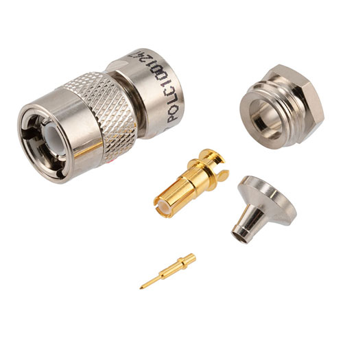 Picture of 78 Ohm TRS Subminiature Plug 1553 Connector Clamp/Solder Attachment for 30-02002-LC, TWAC-78-1F2