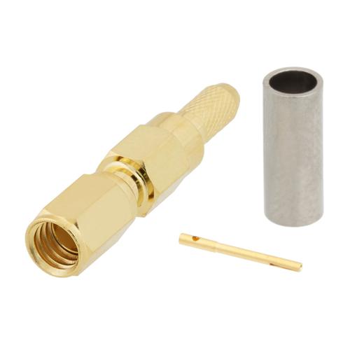 Picture of SSMC Plug Connector Crimp/Solder Attachment for RG316, RG174, RG188