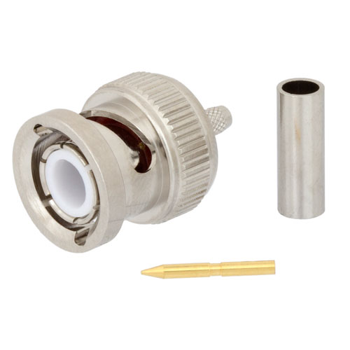 Picture of BNC Male Connector Crimp/Solder Attachment for RG316-DS, RG188-DS