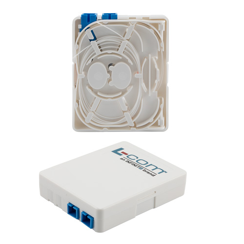 2 Port Optical Fiber Information Panel with SC/UPC Pigtails and SC/UPC ...