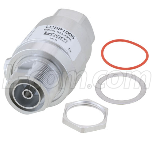 Picture of 7/16 F/M RF Surge Protector 698MHz - 2.7GHz DC Pass 1000W IP67 20kA Surge Filter Low PIM -155 dBc