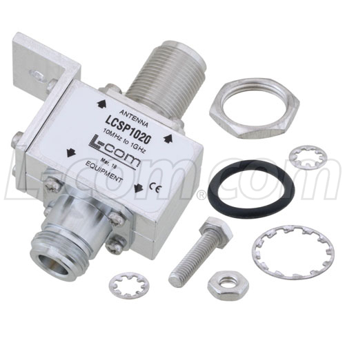 Picture of Type N F/F In/Out RF Surge Protector 10MHz - 1GHz Block 1.5kW 20kA Blocking Cap and Gas Tube