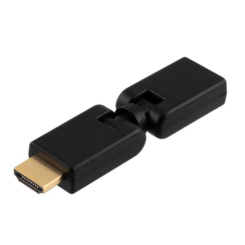 Picture of HDMI Male to Female, Rotatable 360 Degrees, Black