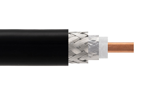 Picture of Low Loss Flexible LMR-LW400 Light Weight Coax Cable Double Shielded with Black PE Jacket, By the Foot