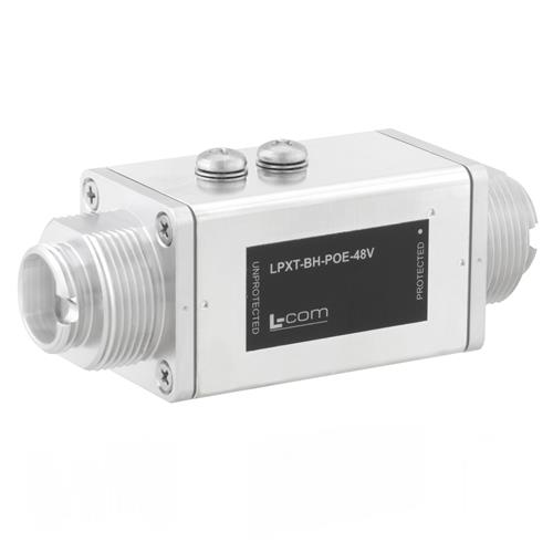 Picture of Data Line Protector Bulkhead Mount 10/100 PoE 48VDC