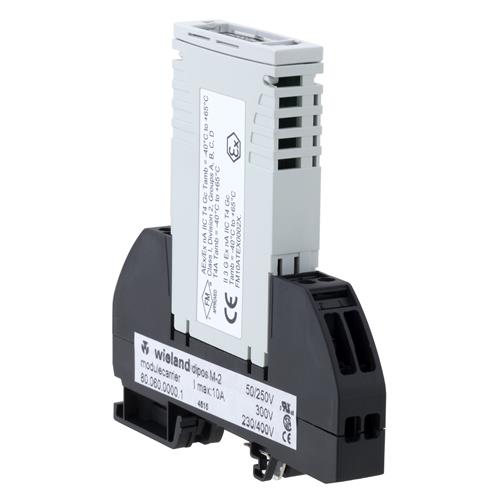 10 Position DIN Rail Power Distribution Block - DC 5-32V With Fuses & LED Indicators
