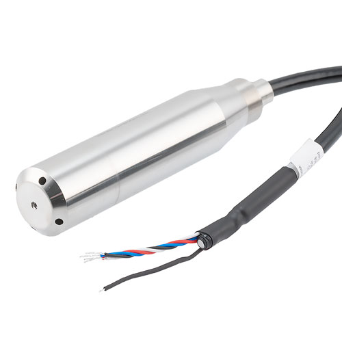 Picture of Low power submersible liquid level transmitter, 3 m range, RS485, direct lead, 5 m cable