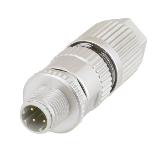 M12 4 Pin D Code Male Shielded Field Termination Connector M12ft4dms