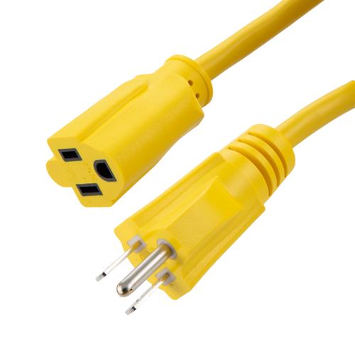 Picture of NEMA 5-15P to NEMA 5-15R, SJT 14 AWG x 3C 105 deg C- 100 Feet