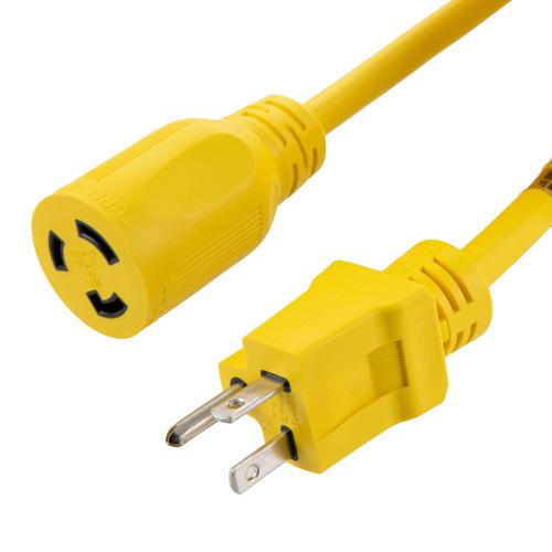 Picture of NEMA 5-20P to NEMA L5-20R, SJTOW 12 AWG x 3C 105 deg C- 100 Feet