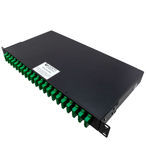 Passive DWDM, 1 RU 19" Rack Mount Mux & Demux, 40 Channels with 100 GHz spacing, starting Ch20