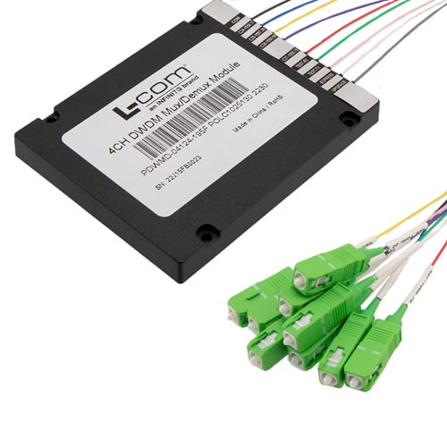 Passive DWDM, Cassette Demux, 4 channel, Starting at channel 40, 100GHz