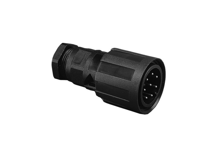 Picture of Mini Series 8 Position Connector Insert Shell Flex, Coupling Nut