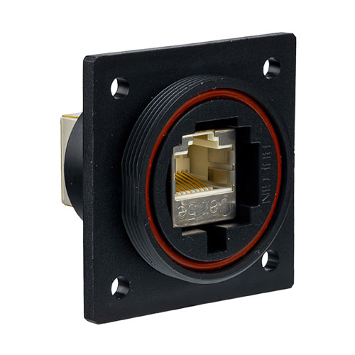 Picture of Bulgin PX0870 Series Flange Mount Connector, CAT5e Shielded Coupler
