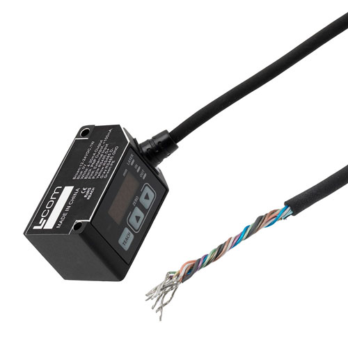 Picture of Laser Displacement Sensor, Class 2, sensing distance 120mm to 320mm, 4-20mA, RS-485, 2m 9-wire cable