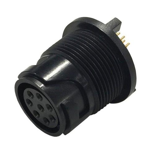 Picture of Bulgin 4000 Series 6 Contact Receptacle, Male Pins Solder