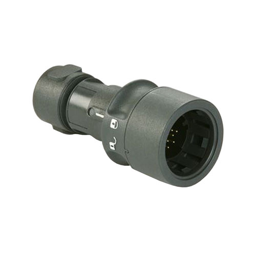 Picture of Bulgin Flex Cable Connector PXP6010 Series 3 Contact Plug Crimp/Solder Termination 5-7mm Cable, Plastic