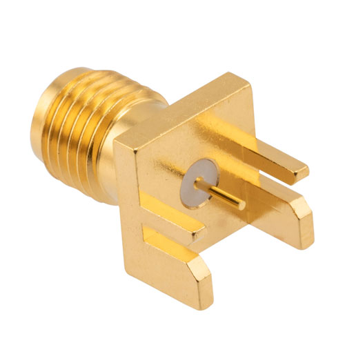 RF PCB Connector, SMA, Female, Up to 18 GHz, Edge Mount, Straight, 0. ...