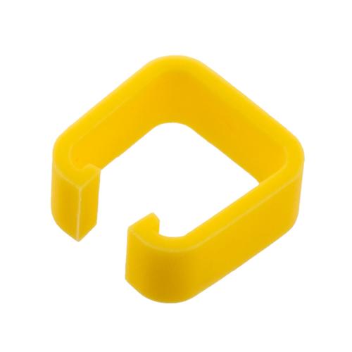 Picture of Changeable Color Ring Clip For Use With RJ45CB Style RJ45 Plug Clip Boots, Yellow Color, PVC, 100 Pack