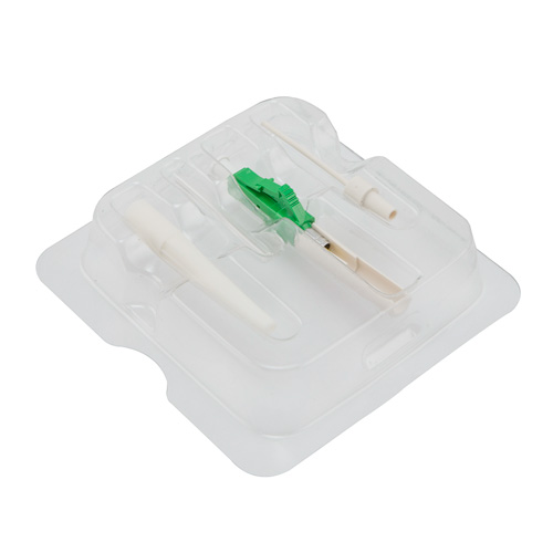 Picture of Splice-on connector kit, LC Single mode APC 0.9mm White Boot Green, with 10-piece connectors