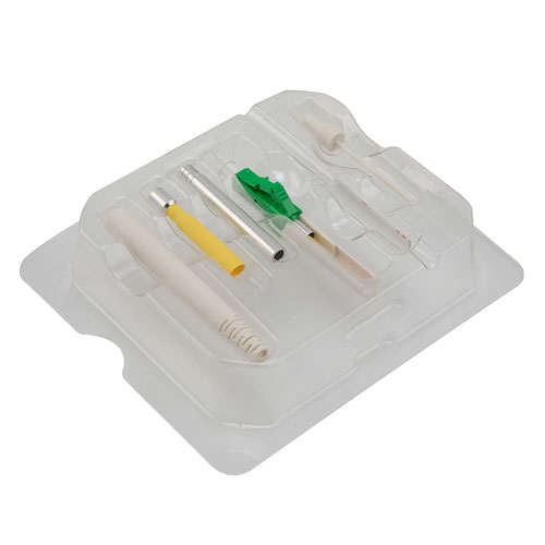 Picture of Splice-on connector kit, LC Single mode APC 2.0mm White Boot Green, with 10-piece connectors