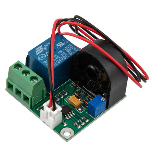 AC Current Sensor and Short Circuit Protector, 020 A AC, Relay/Switch