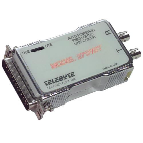 Telebyte RS232 Fiber Line Driver, DB25F, Externally Powered - TB271AF