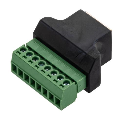 Picture of Toolless RJ45 8P8C Female to Terminal Block 8 pin Connector