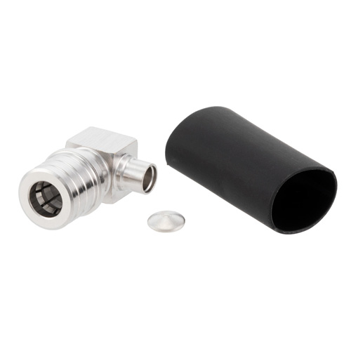 Picture of QMA Male Right Angle Low PIM Connector Solder Attachment for TFT-402, TFT-402-LF