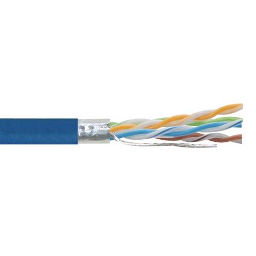 Picture of Cat6A F/UTP CMR 28AWG 4-Pair Stranded Slim-Line Blue, 1KFT