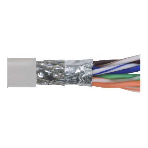 Picture of Category 5E SF/UTP LSZH 26 AWG 4-Pair Stranded Conductor Lt Gray, 1KFT