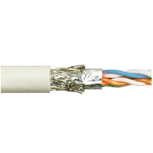 Picture of Category 5E SF/UTP PVC 24 AWG 4-Pair Solid Conductor Gray, 1KFT