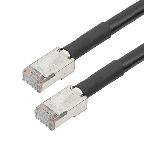 Category 5e RJ45 Cable Assembly, 24AWG Solid 600V PoE, F/UTP