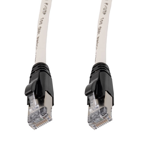 Category 6a 10gig Ethernet Patch Cable, F/UTP Shielded, RJ45, CMR Riser ...