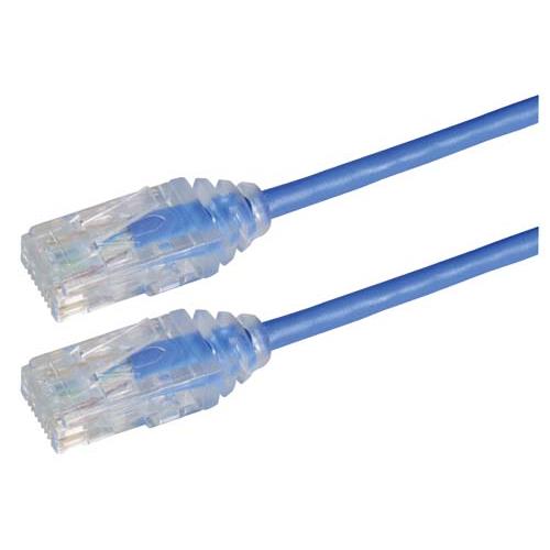 Picture of Category 6 Slim Ethernet Patch Cable, Unshielded, Blue, 10.0Ft