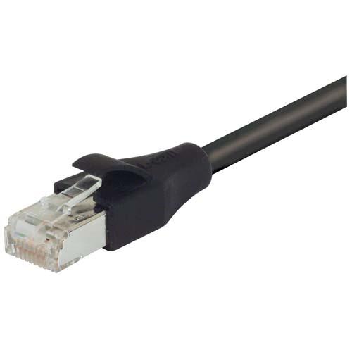 Picture of Shielded Cat 6 Cable, RJ45 / RJ45 PVC Jacket, Black 100.0 ft
