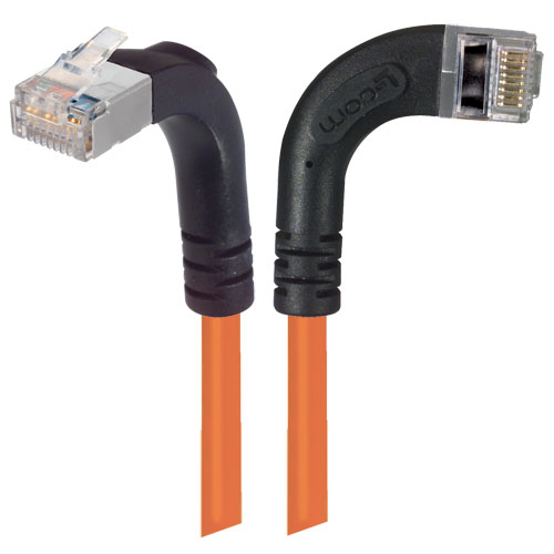 Shielded Category 6 Right Angle Patch Cable, Right Angle Right/Right