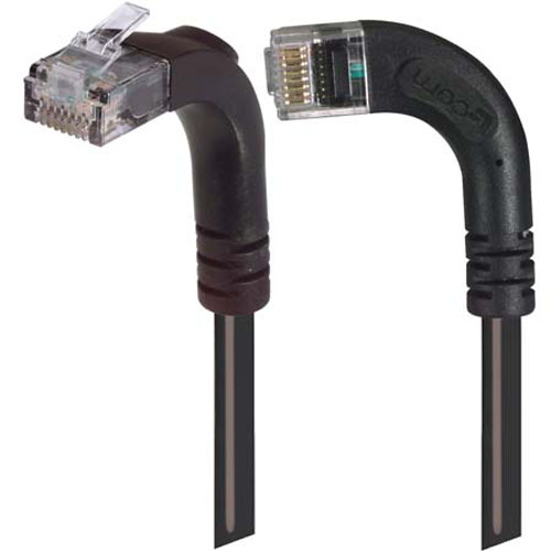 Category 5E Right Angle Patch Cable, RA Left Exit/Right Angle Up