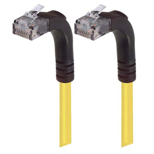 Picture of Category 5E Right Angle Patch Cable, Right Angle Up/Right Angle Up, Yellow 7.0 ft