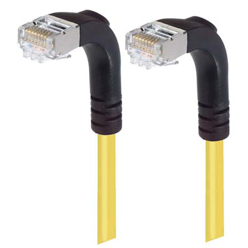 Category 5E Shielded Right Angle Patch Cable, Right Angle Down/Right