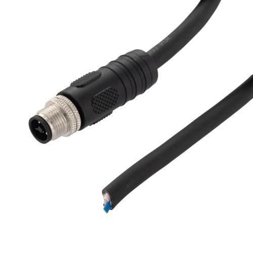 M12 4 Position IP67 T-Code DC Power Cable Assembly, 16AWG 63V 12A ...